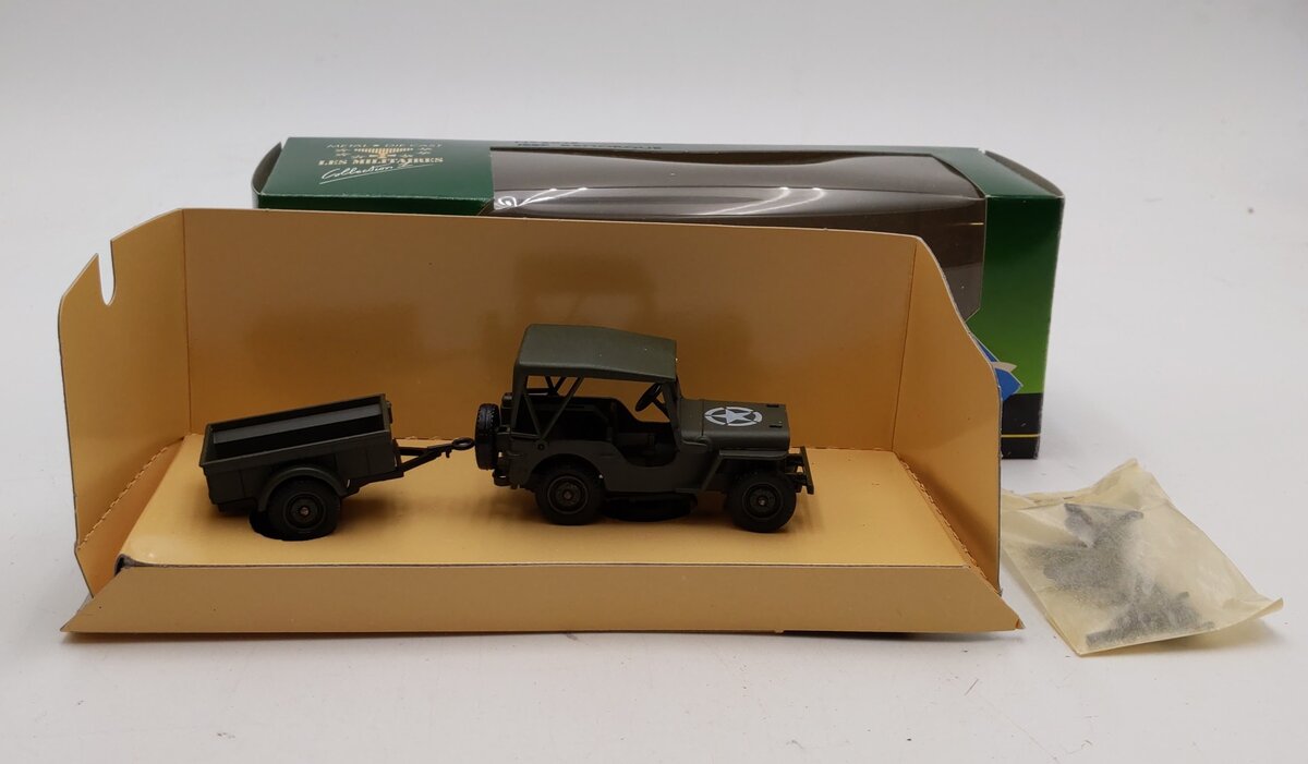 Solido 6048 1:50 US Army Jeep Remolque Les Militaires Collection 1 LN/Box