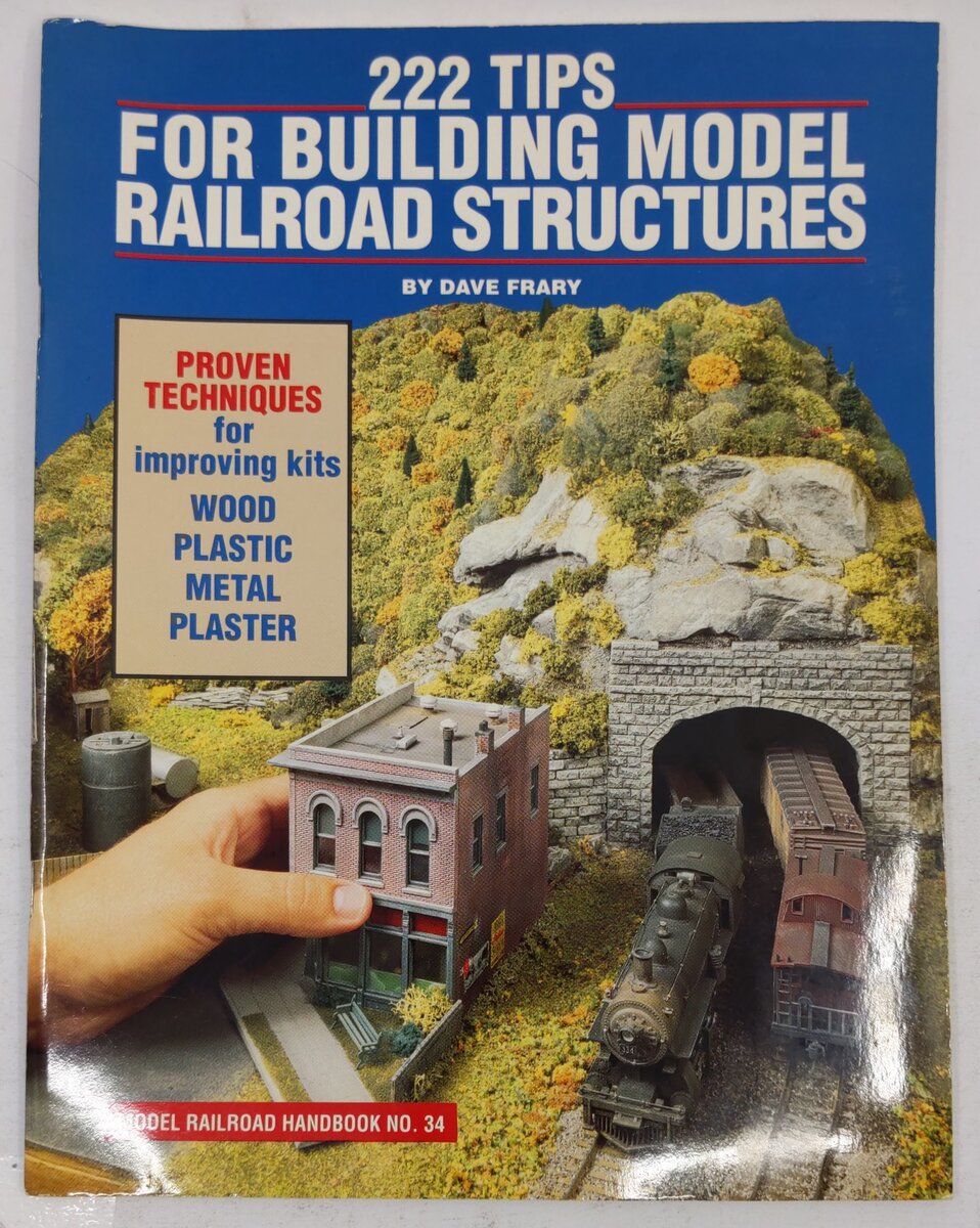 222 Tips for Building Model Railroad Structures Paperback Book By Dave Frary VG
