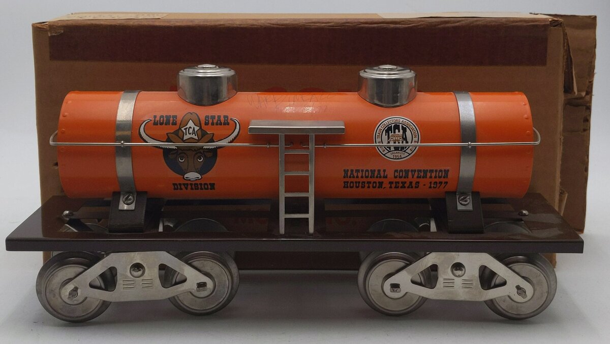 McCoy 1000-77 Standard Gauge Lone Star TCA Tank Car - AUTOGRAPHED EX/Box