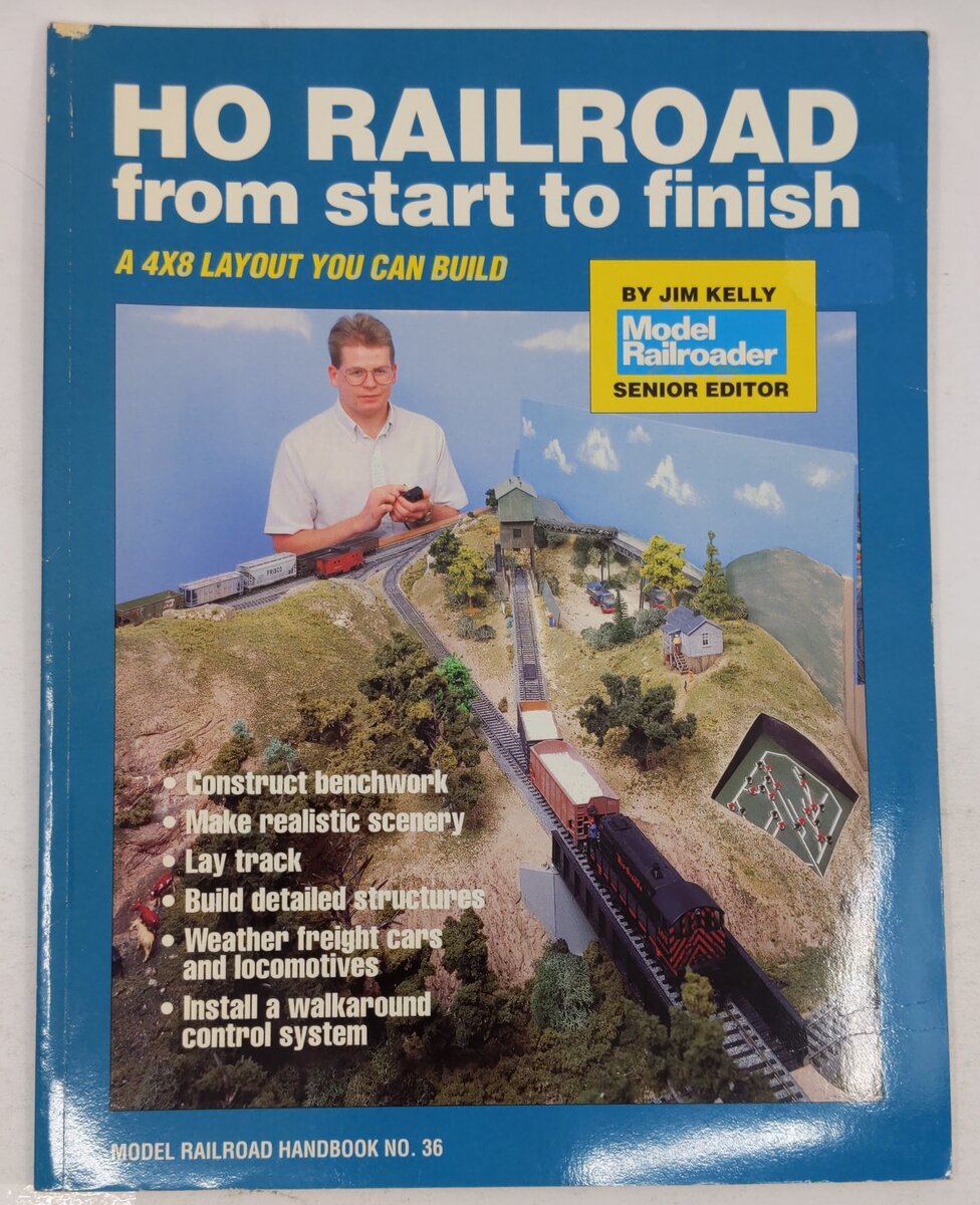 Ho Railroad From Start To Finish Paperback Book By Jim Kelly VG