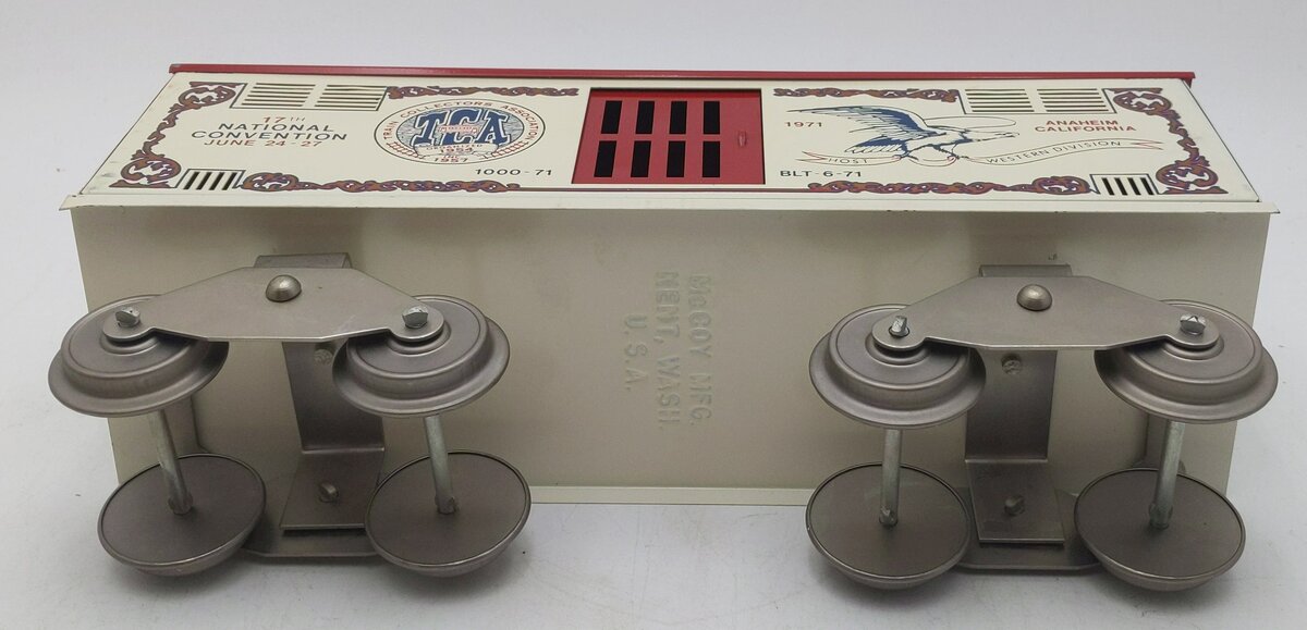 McCoy 1000-71 Standard Gauge TCA 1971 17th National Convention Boxcar EX/Box