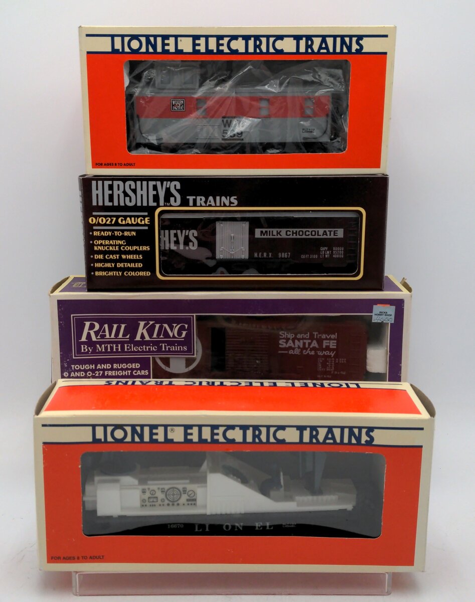 Lionel & Others O Gauge Assorted Freight Cars [4] VG/Box