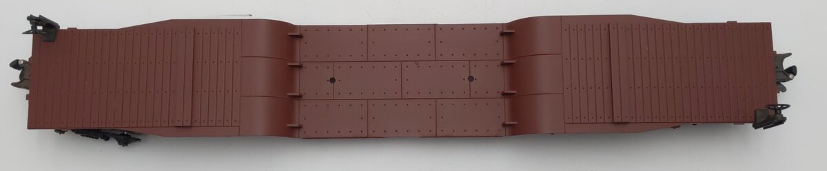 Lionel 6-9233 O Gauge 4 Truck Depressed Center Flatcar with Transformer EX/Box