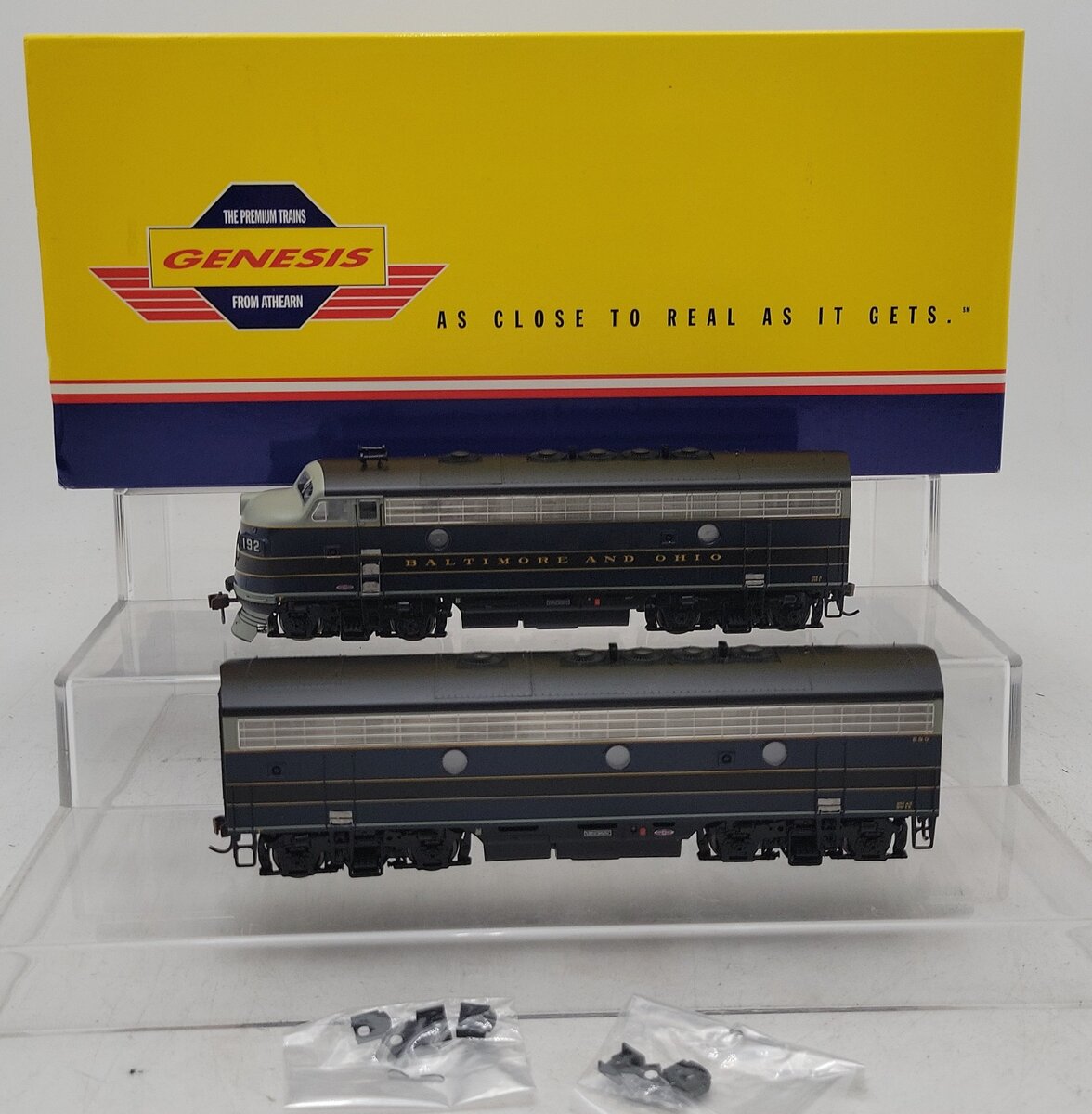 Athearn G1703 HO Baltimore & Ohio F7A & F7B Diesel Locomotive Set #192A/192-AX LN/Box