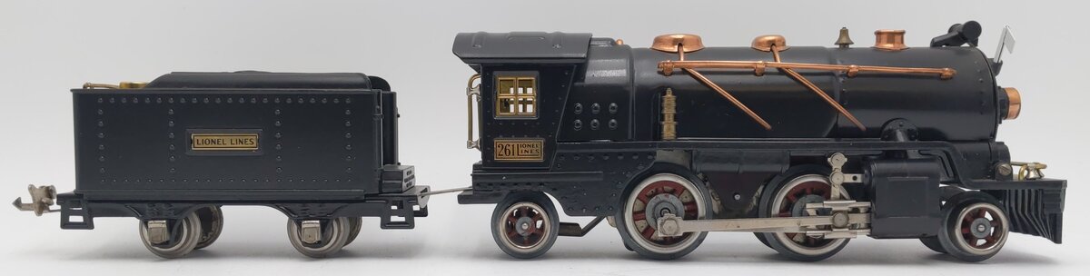 Lionel 261 Vintage O Gauge Prewar Steam Locomotive & Tender