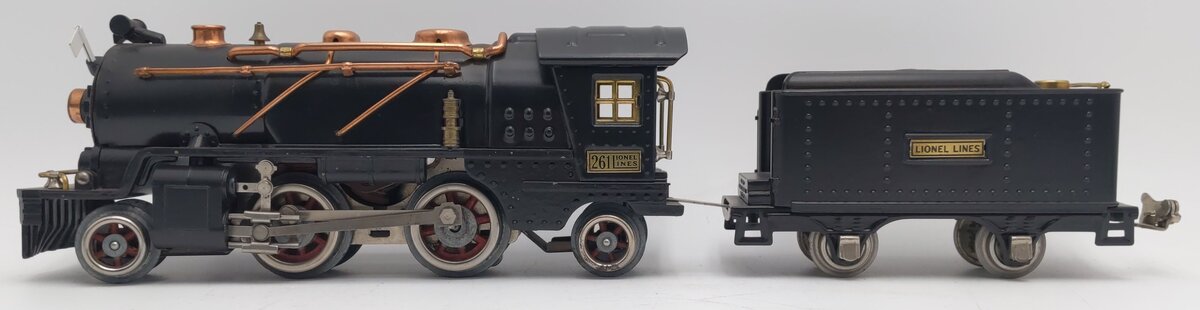 Lionel 261 Vintage O Gauge Prewar Steam Locomotive & Tender