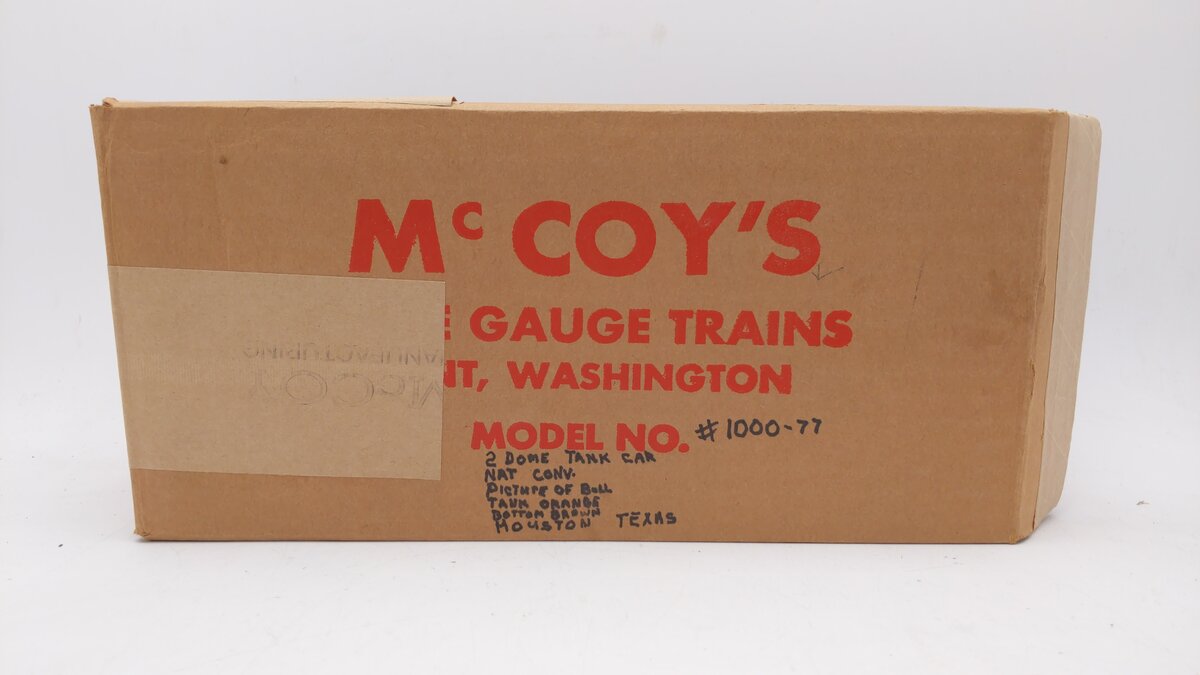 McCoy 1000-77 Standard Gauge 1977 Lone Star TCA Tank Car EX/Box