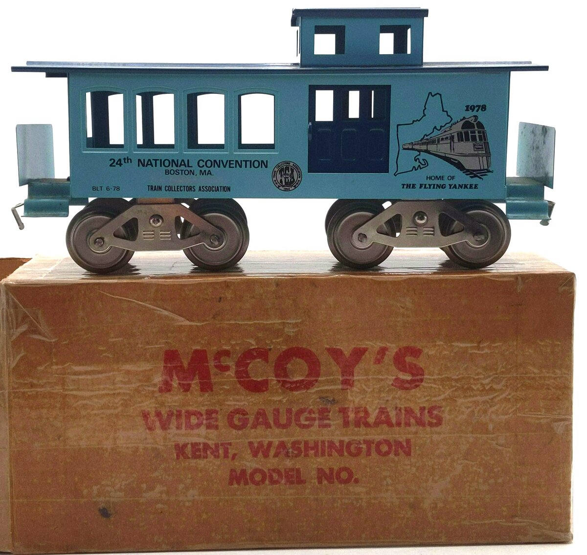McCoy 1978 Standard Gauge 24th National TCA Convention Boston Caboose VG/Box