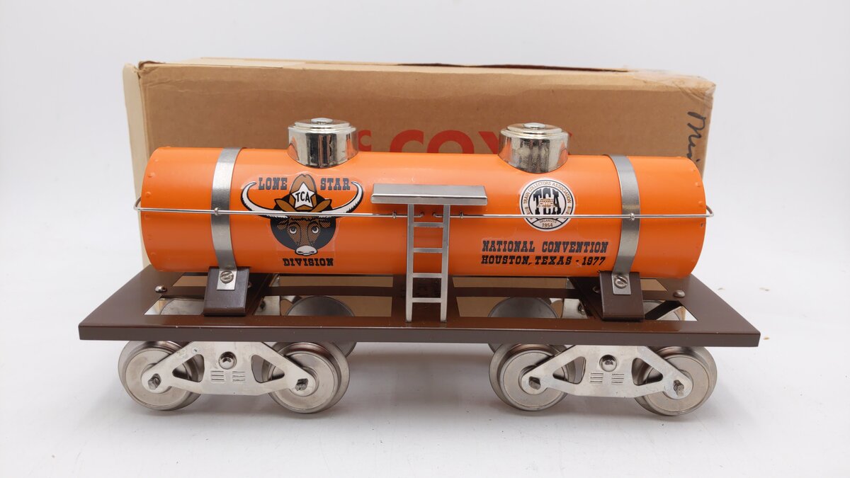 McCoy 1000-77 Standard Gauge 1977 Lone Star TCA Tank Car EX/Box