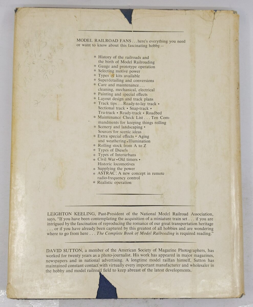 The Complete Book Of Model Railroading Hardcover Book By David Rose VG