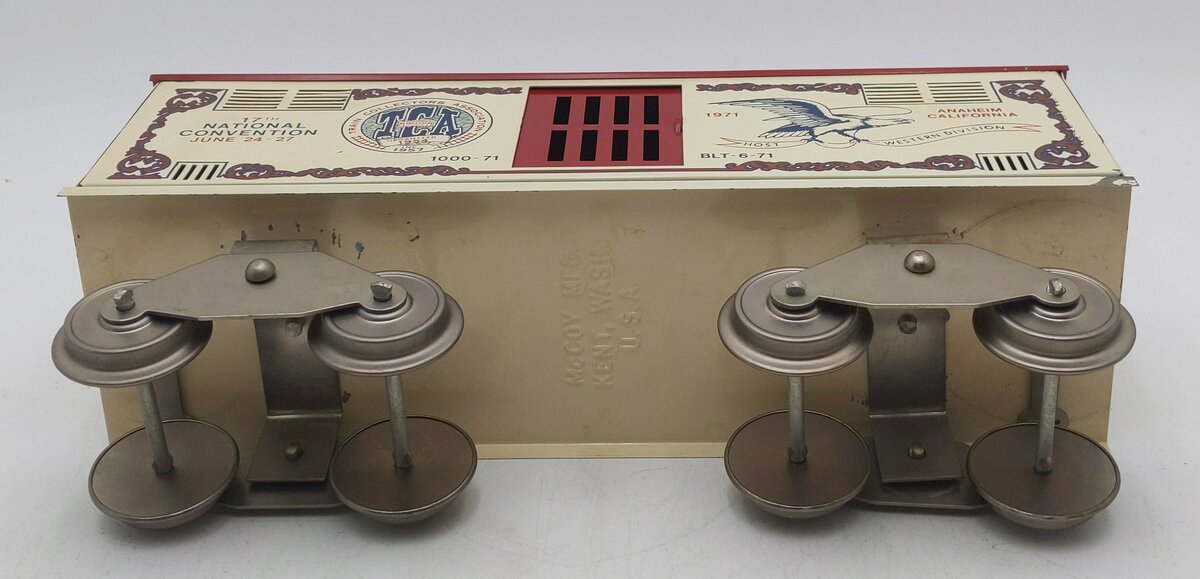 McCoy 1000-71 Standard Gauge TCA 1971 17th National Convention Boxcar VG/Box