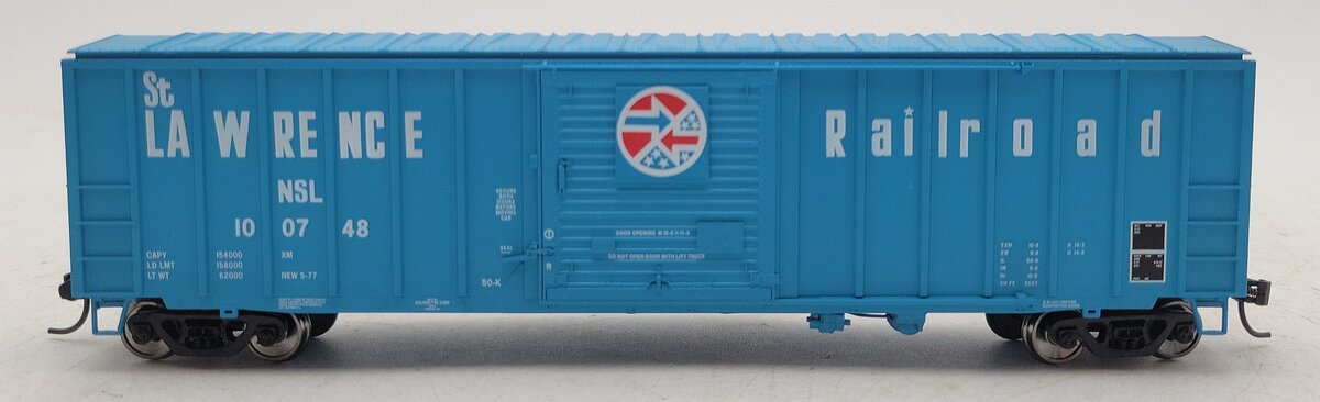 Walthers 910-2150 HO St. Lawrence Railroad 50' ACF Exterior Post Boxcar #100747