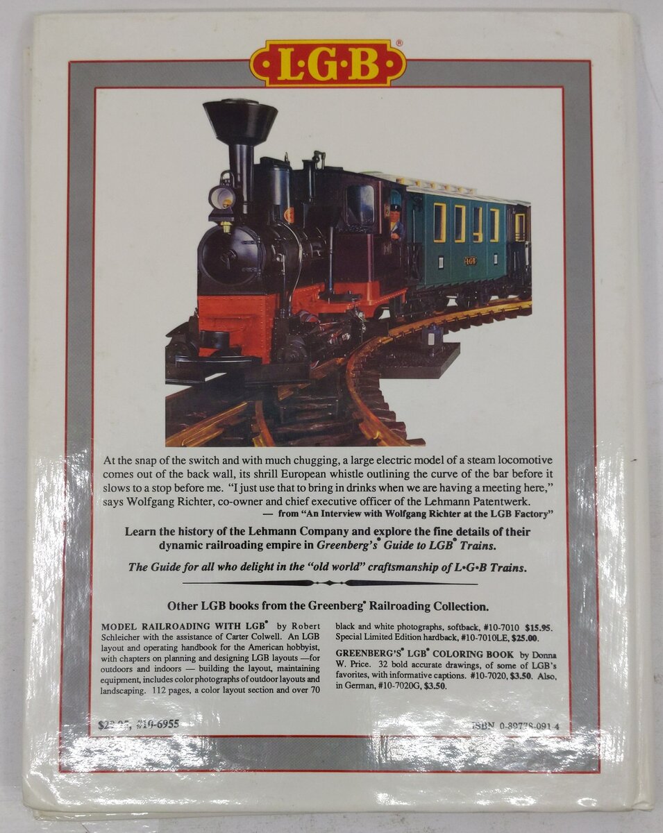 Greenberg’s Guide to LGB Trains Hardcover Book By John R. Ottley VG