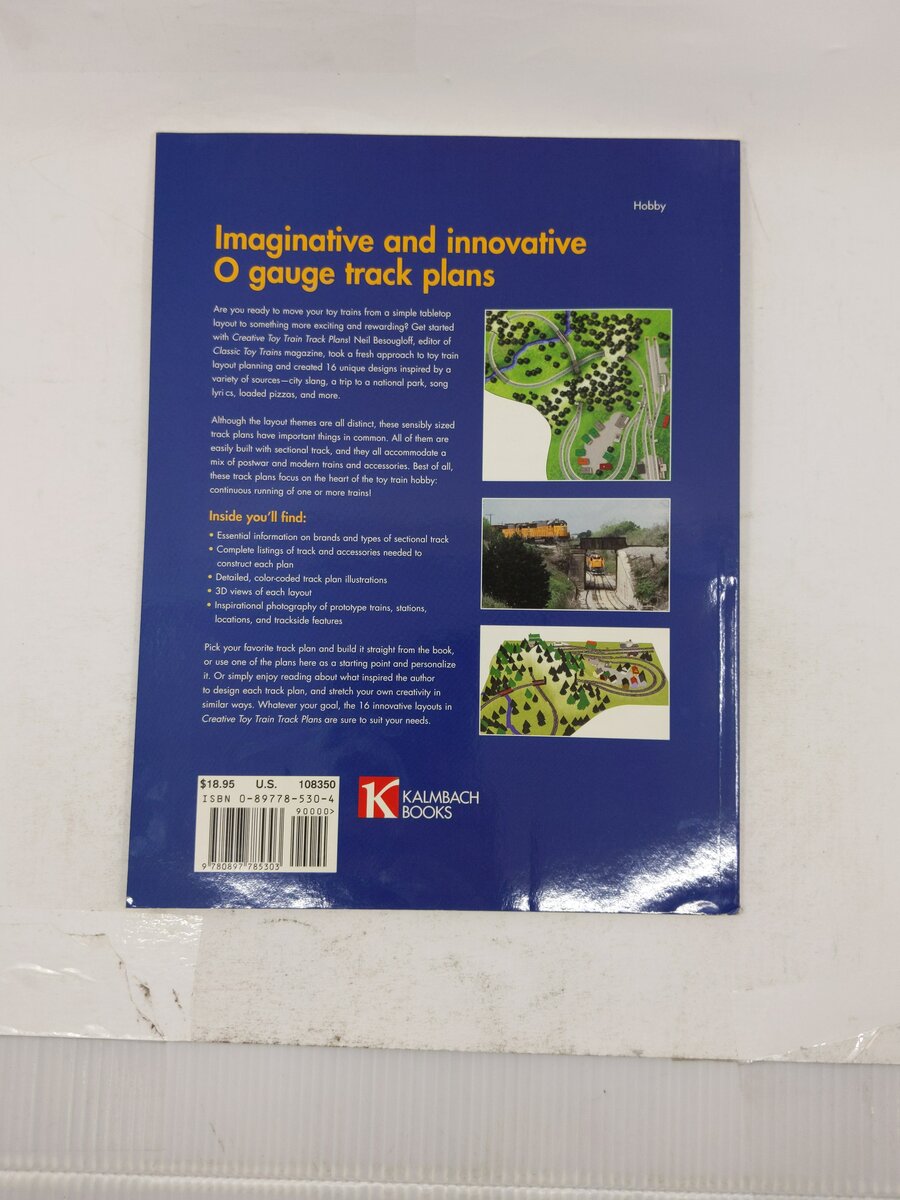 Creative Toy Train Track Plans Paperback Book By Neil Besougloff EX