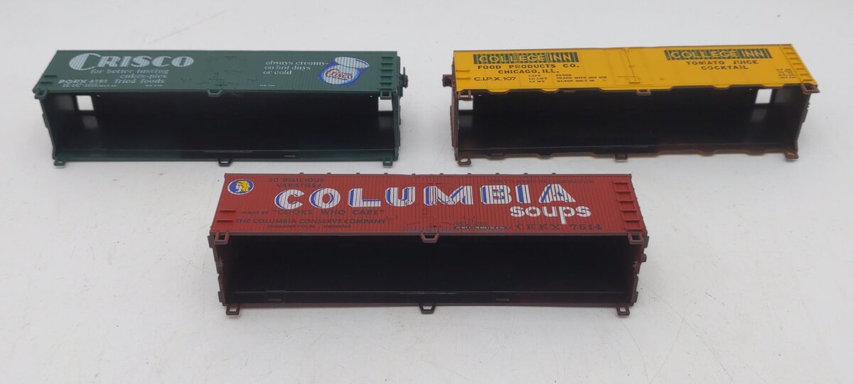 Train Miniature 8714 HO Scale Billboard Nostalgia Reefer Car Kit (Set of 3) EX/Box