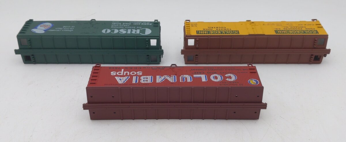 Train Miniature 8714 HO Scale Billboard Nostalgia Reefer Car Kit (Set of 3) EX/Box