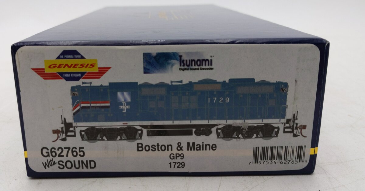 Athearn G62765 HO GP9 w/DCC & Sound, B&M/1970s Scheme #1729