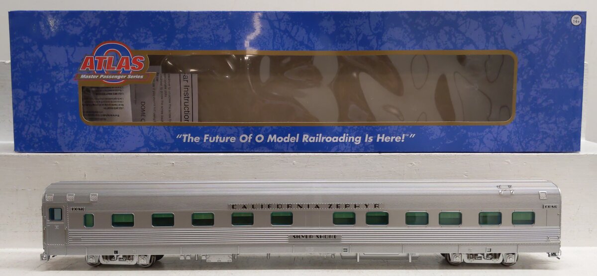 Atlas 3009020S O California Zephyr "Silver Shore" 2-Rail 10/6 Sleeper Car NIB