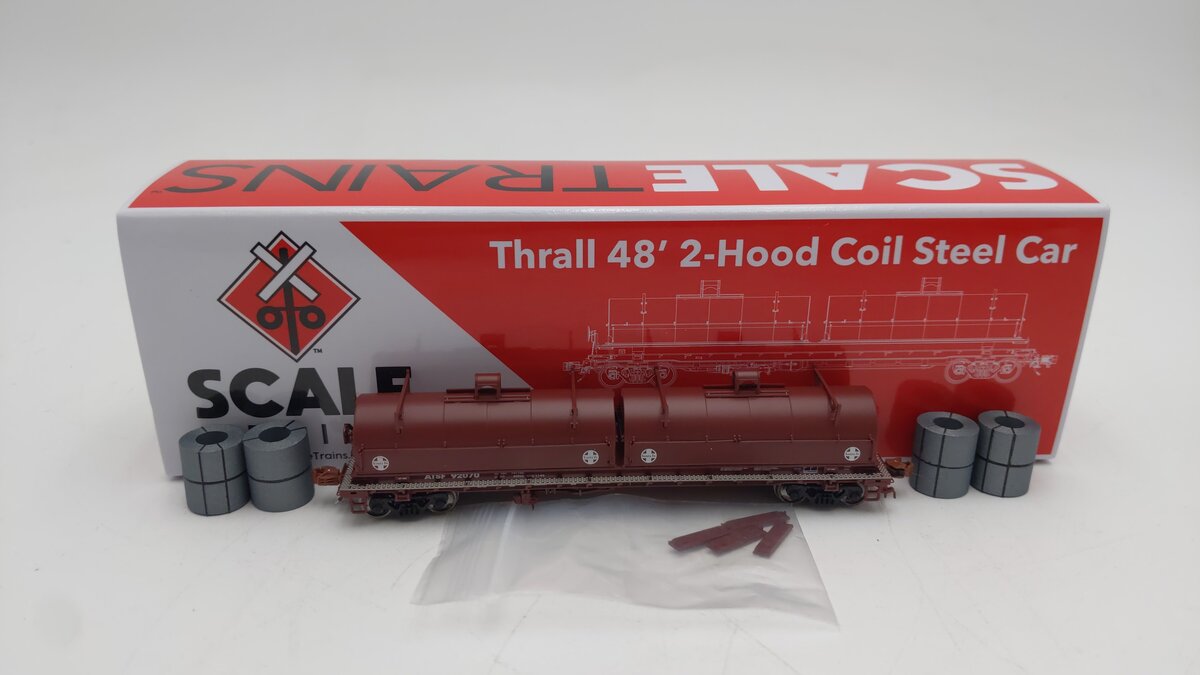 Scale Trains SXT38633 N Scale Santa Fe Thrall 48' Steel Coil Car #92070 NIB