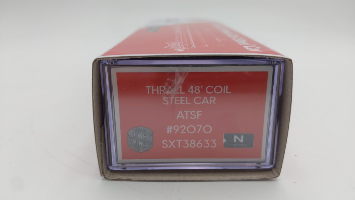 Scale Trains SXT38633 N Scale Santa Fe Thrall 48' Steel Coil Car #92070 NIB