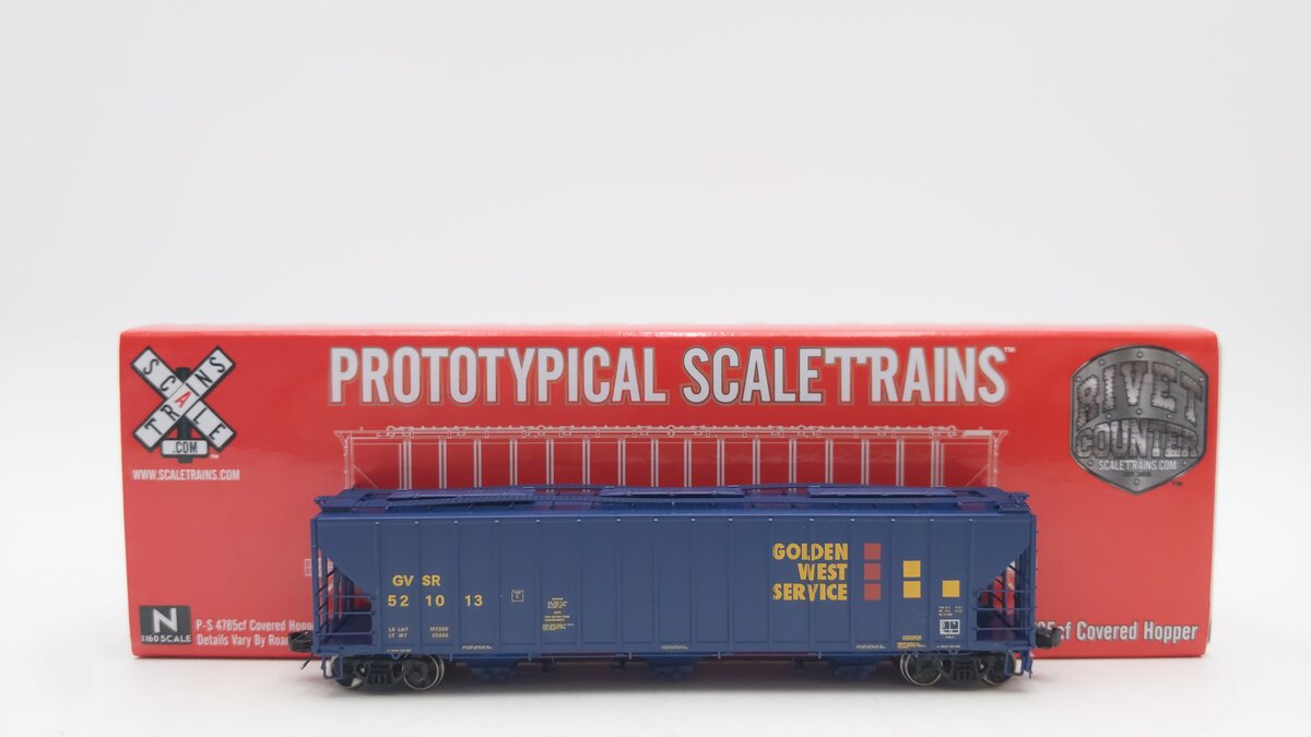 Scale Trains SXT31827 N Scale Galveston Golden West Service Hopper Car #521013 LN/Box
