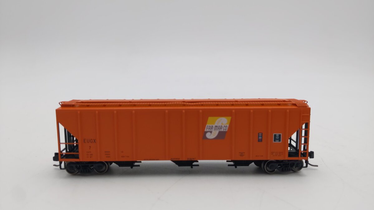 ExactRail EN-53019-1 N Scale Far-Mar Co. Covered Hopper Car #7 LN/Box