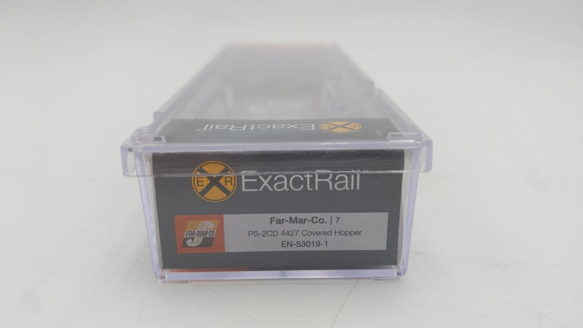 ExactRail EN-53019-1 N Scale Far-Mar Co. Covered Hopper Car #7 LN/Box