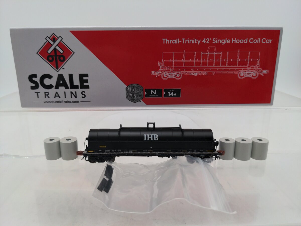 Scale Trains SXT33561 N Scale Indiana Harbor Belt Coil Car #167195 LN/Box