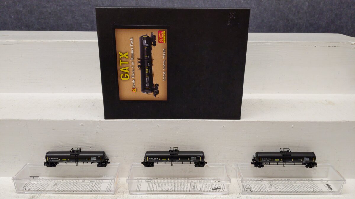 Micro-Trains 99300154 N Scale GATX Dome Cars (Pack of 3) EX/Box