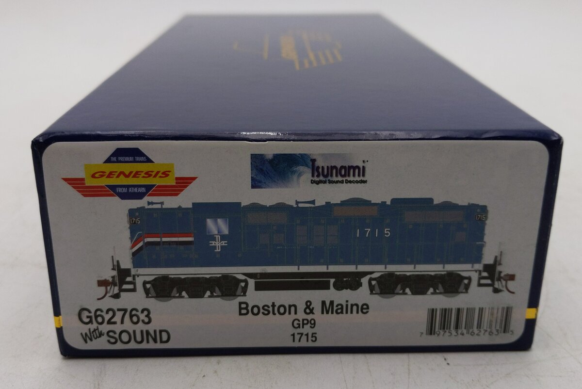 Athearn G62763 HO GP9 w/DCC & Sound, B&M/1970s Scheme #1715