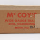McCoy 256TW Standard Gauge Flat Car w/ Tent Wagon EX/Box