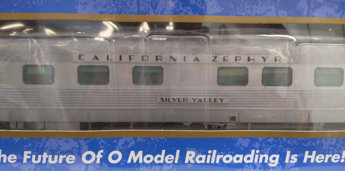 Atlas 3009020S O California Zephyr "Silver Valley" 2-Rail 10/6 Sleeper Car MT/Box