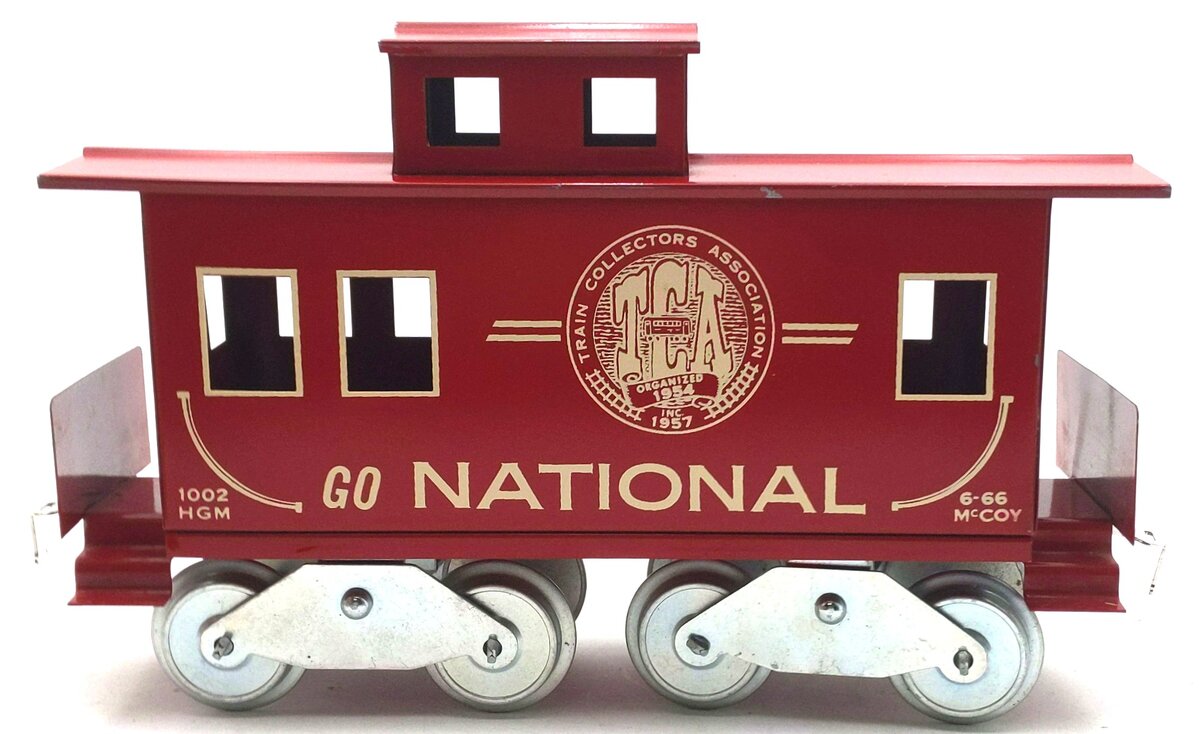 McCoy 1002 Standard Gauge TCA 1976 National Caboose EX/Box