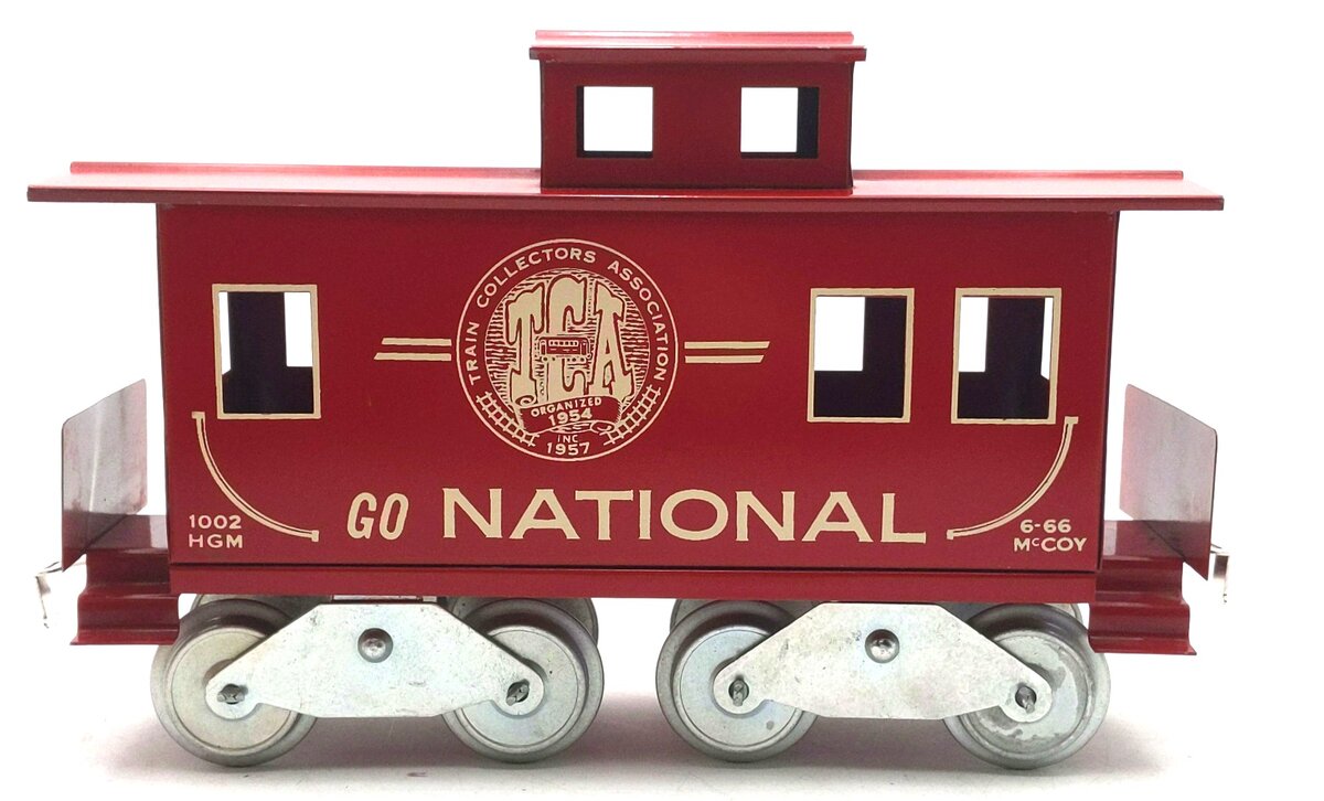 McCoy 1002 Standard Gauge TCA 1976 National Caboose EX/Box