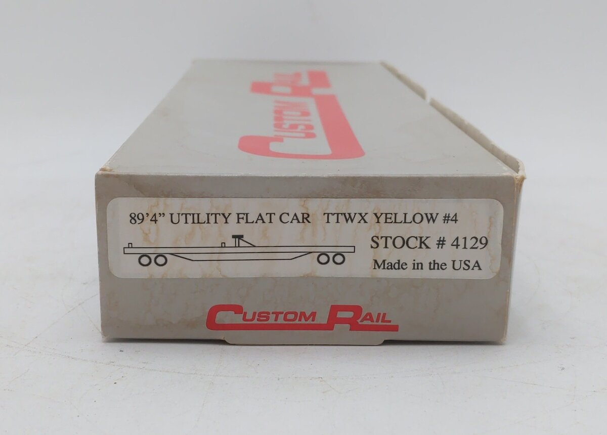 Custom Rail 4129 HO Scale TTWX Yellow #4 89'4