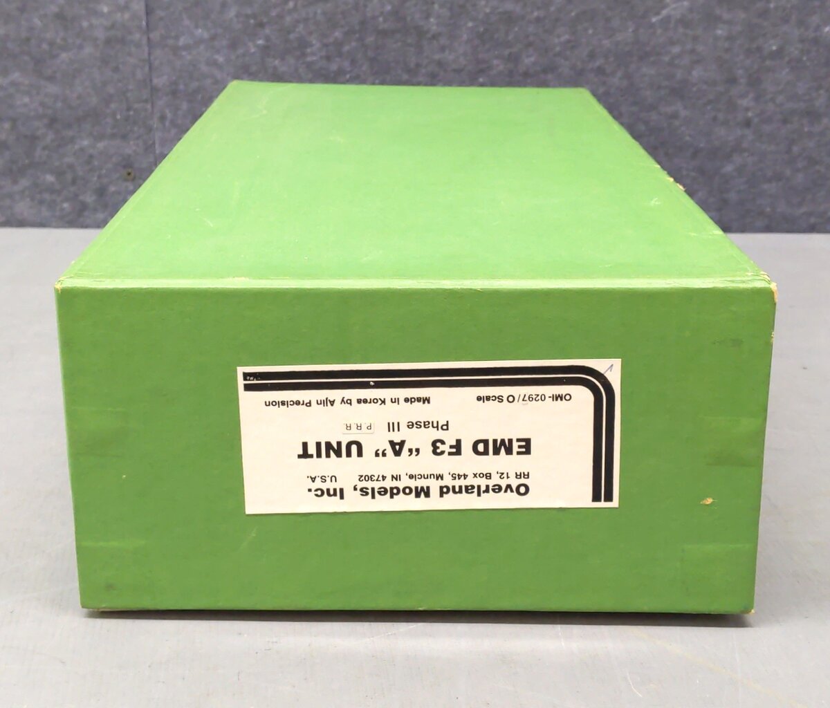 Overland OMI-0297 O BRASS EMD F3 Diesel Loco A Unit Phase III (Box Only) EX