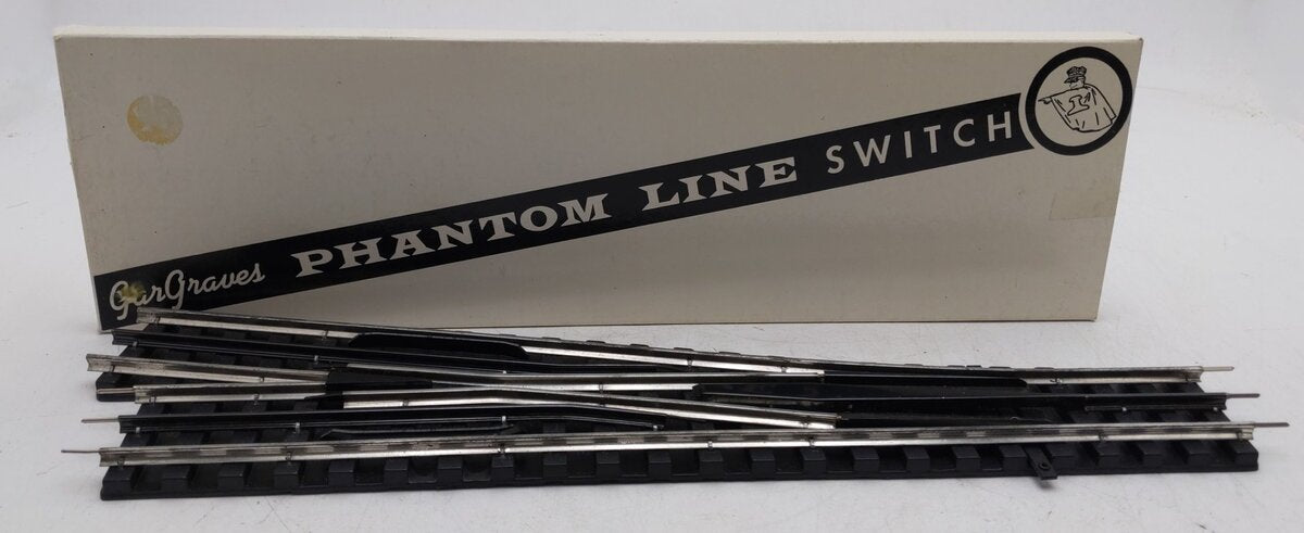 Gargraves 103 O 100" "Phantom" Right Hand Manual Switch Turnout VG/Box
