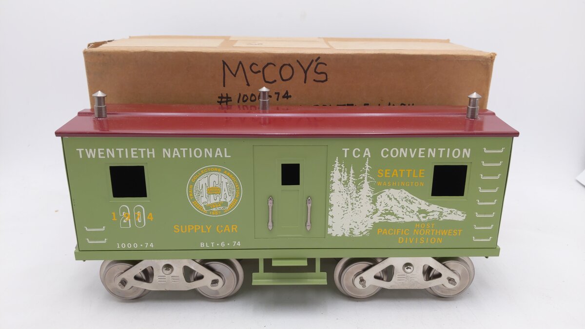 McCoy 1000-74 Standard Gauge TCA 1974 Convention Car EX/Box