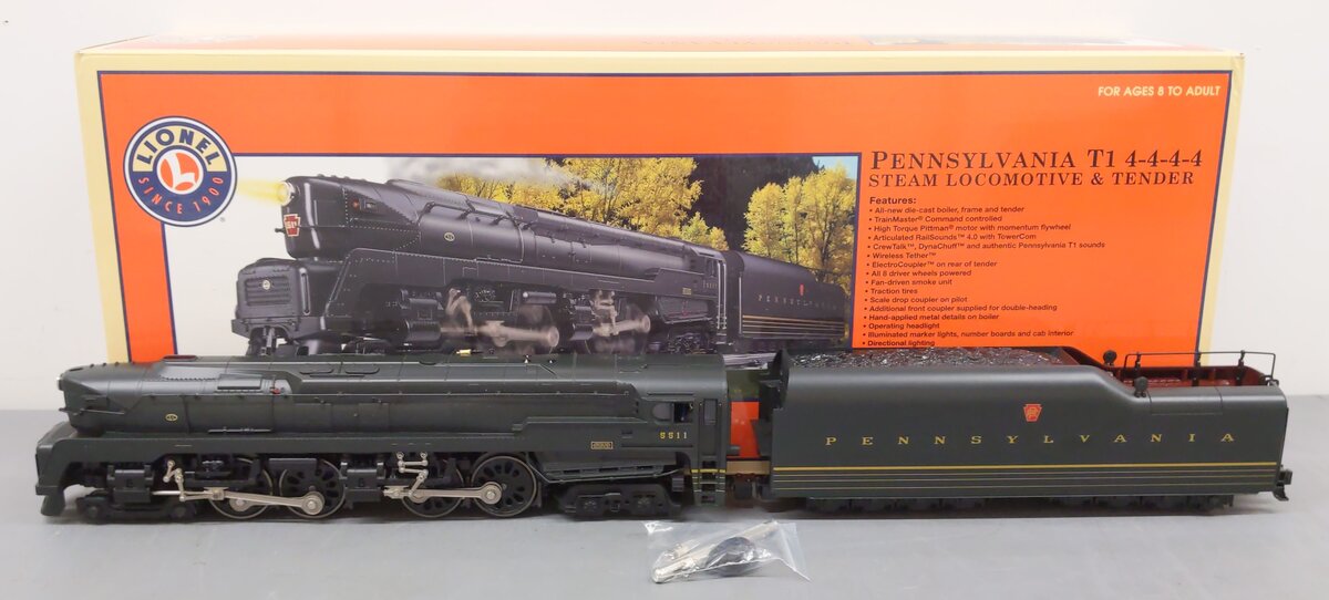 Lionel 6-28063 O Pennsylvania T-1 4-4-4-4 Duplex Steam Locomotive & Tender #5511 LN/Box