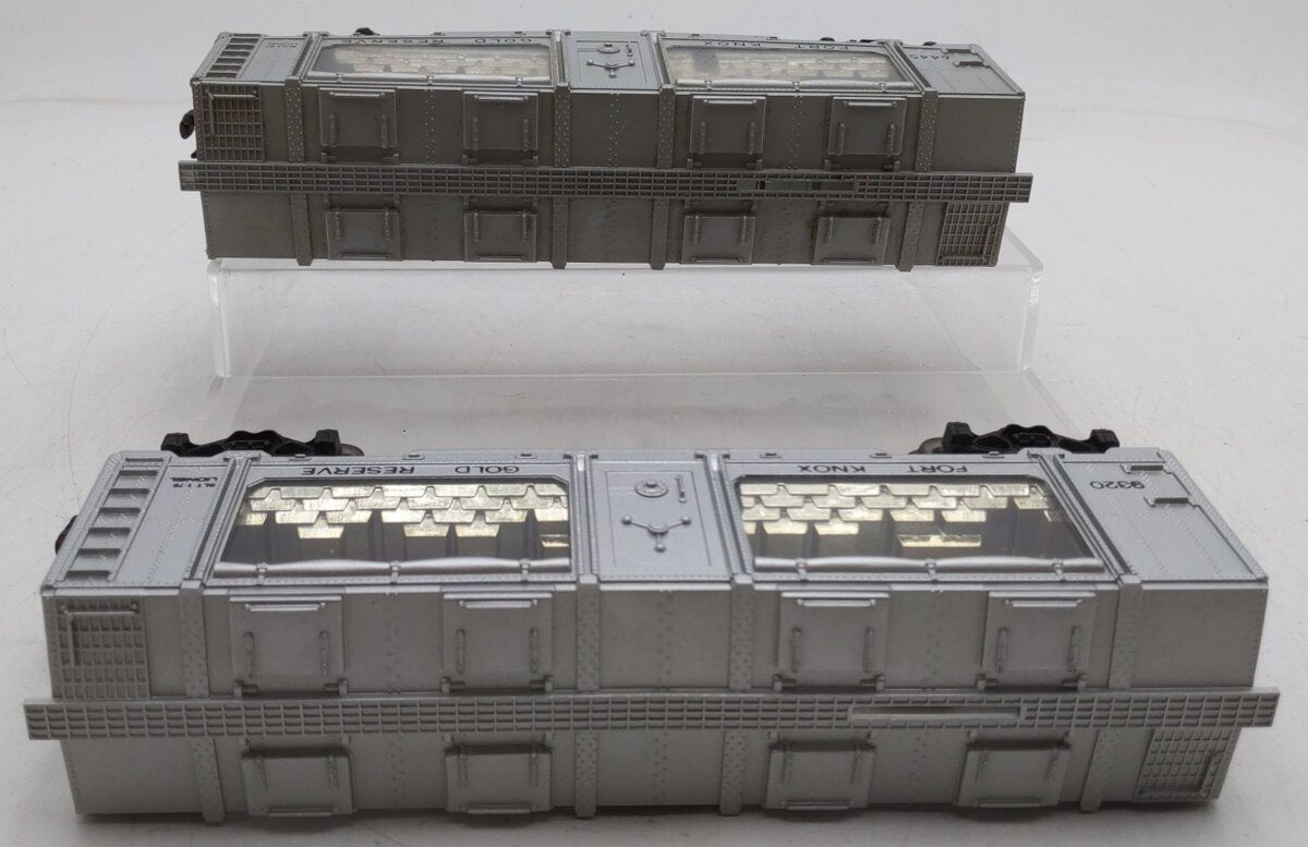 Lionel O Gauge Fort Knox Gold Reserve Cars: #6445 & #9320 [2] VG