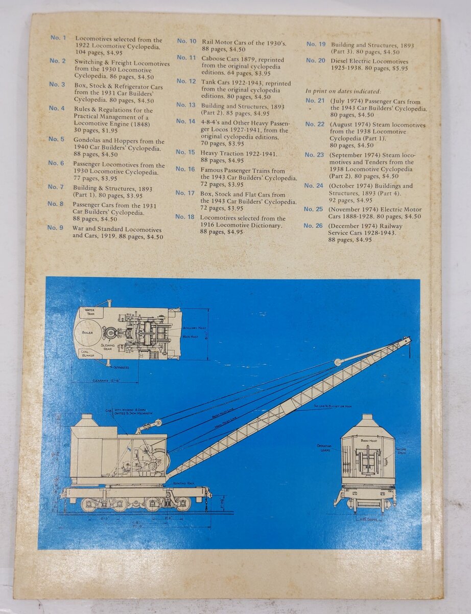 Train Shed Cyclopedia No.26 Paperback Book By Newton K. Gregg VG