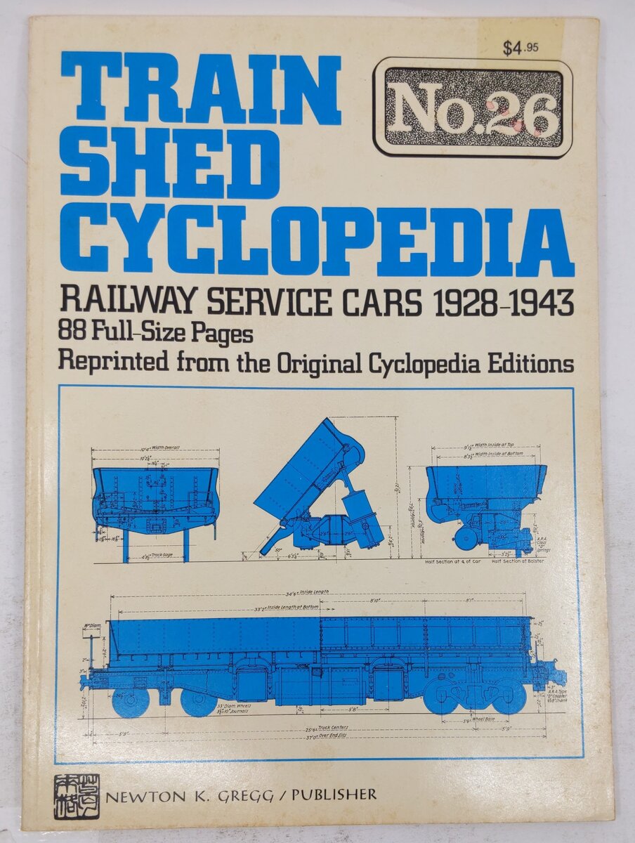 Train Shed Cyclopedia No.26 Paperback Book By Newton K. Gregg VG
