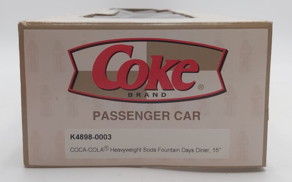K-Line K4898-0003 O Coca-Cola Heavyweight Soda Fountain Days Diner Passenger Car EX/Box