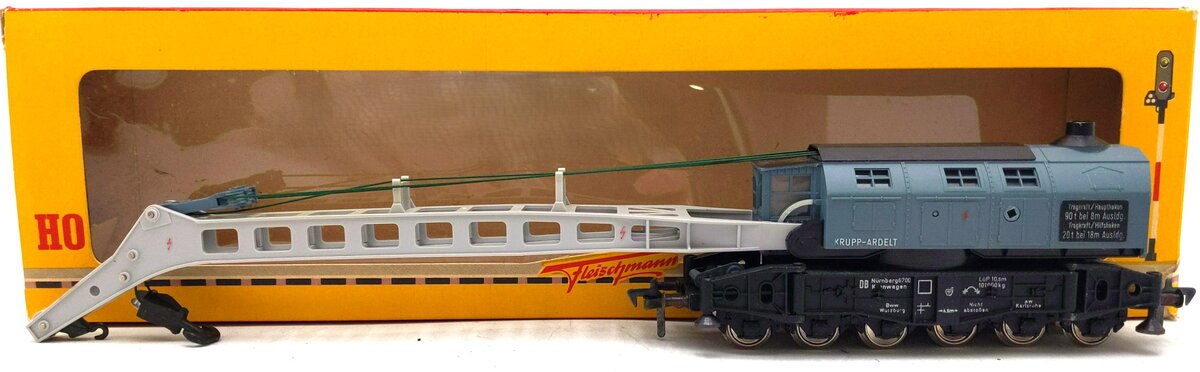 Fleischmann 1495 HO Krupp-Ardelt Crane Car VG/Box