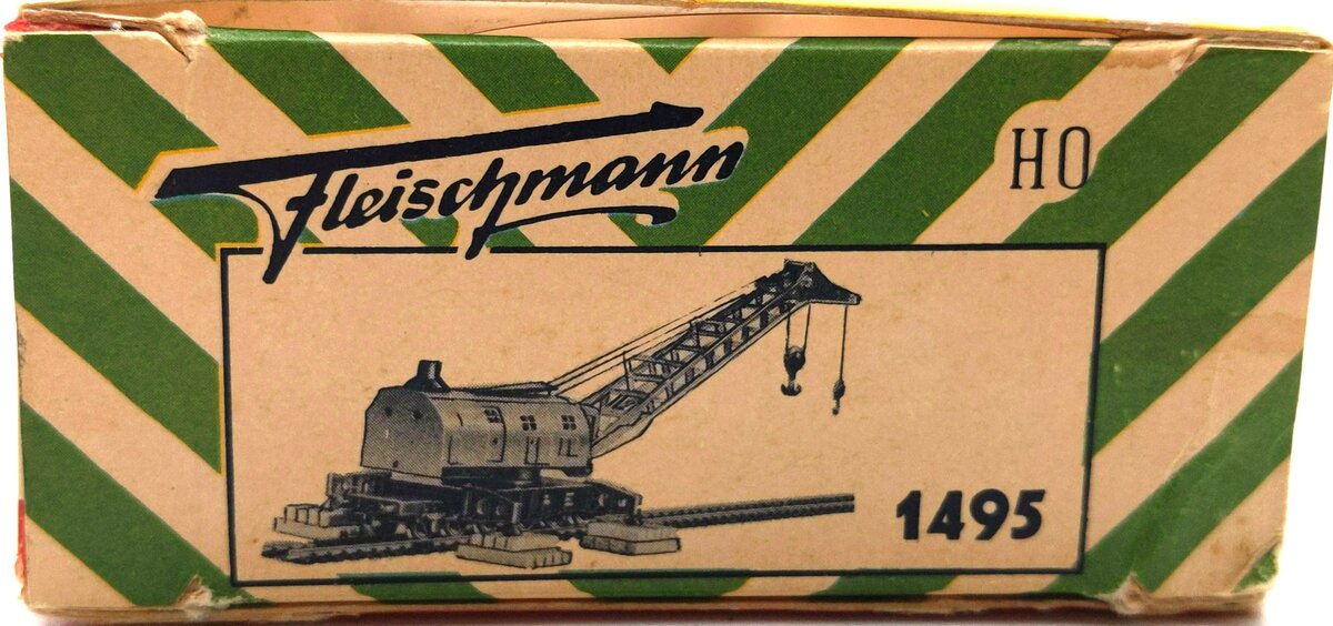 Fleischmann 1495 HO Krupp-Ardelt Crane Car VG/Box