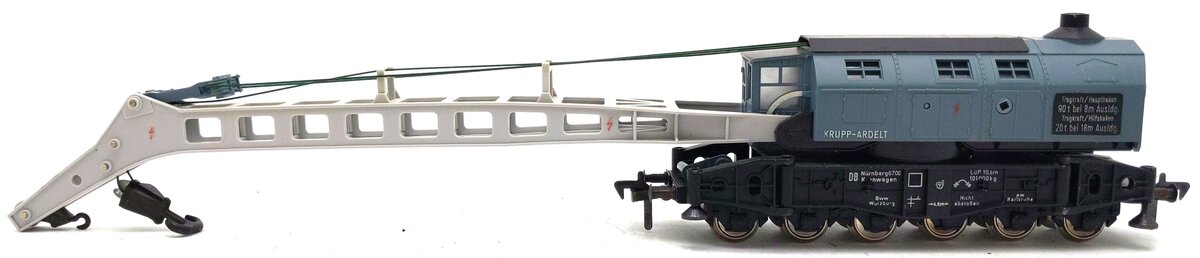 Fleischmann 1495 HO Krupp-Ardelt Crane Car VG/Box