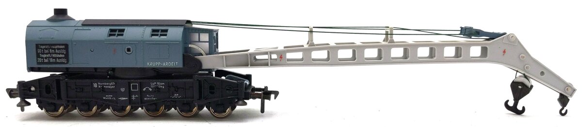 Fleischmann 1495 HO Krupp-Ardelt Crane Car VG/Box