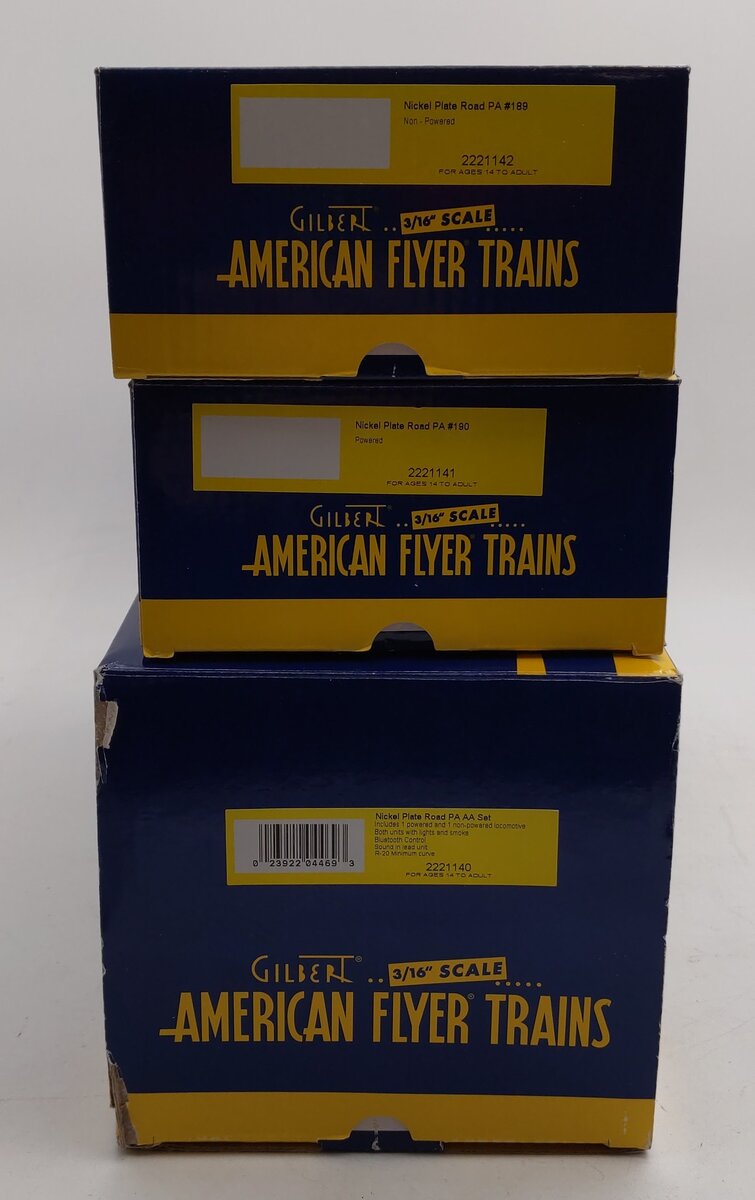 American Flyer 2221140 S NKP Flyerchief PA AA Diesel Locomotive (Set of 2)