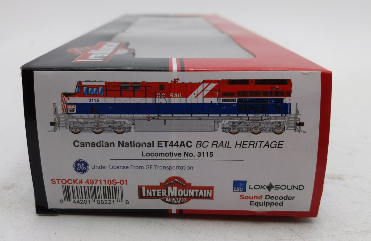 InterMountain 497110S HO CN/BC Rail ET44 Tier 4 Diesel Locomotive w/DCC & Sound