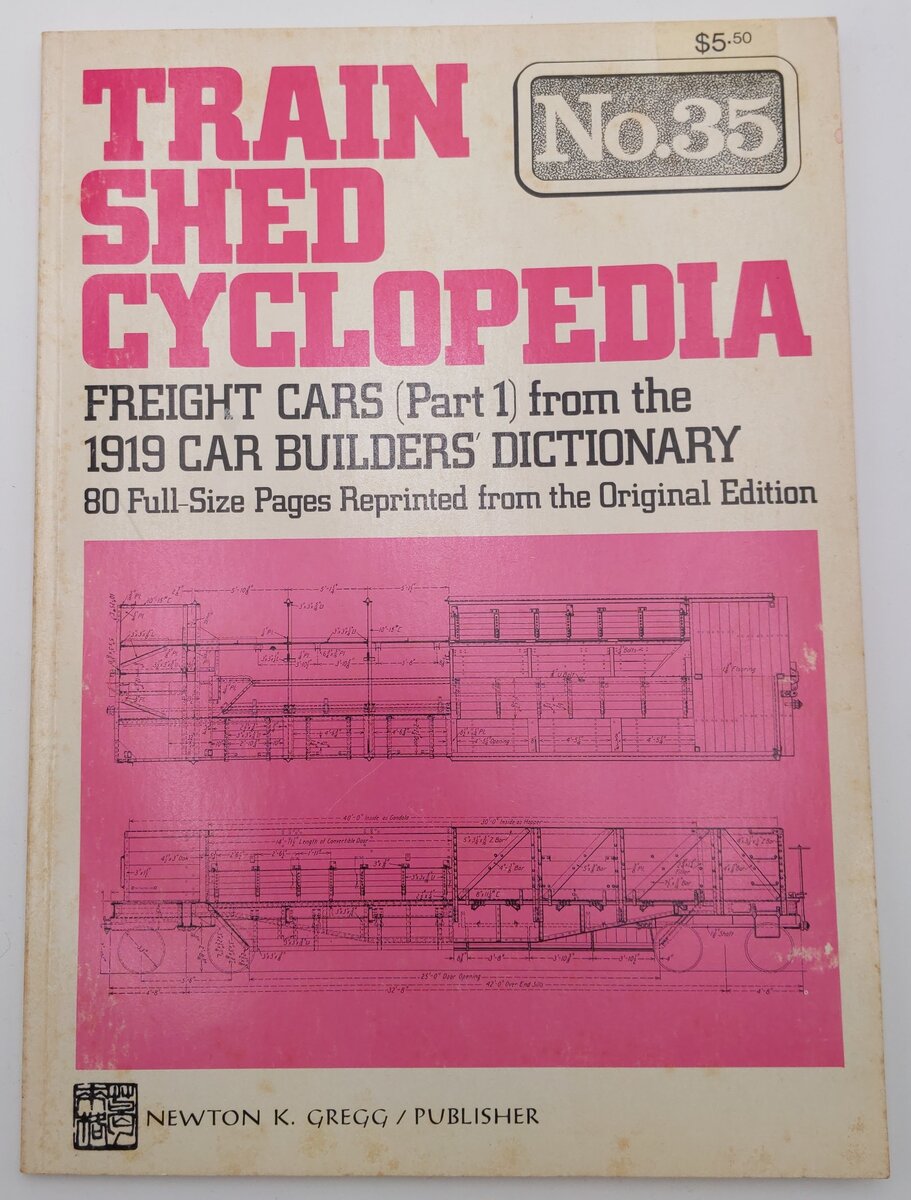 Train Shed Cyclopedia No.35 By Newton K. Gregg VG